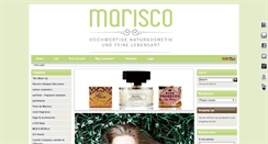 Desktop Screenshot of marisco-naturkosmetik.de