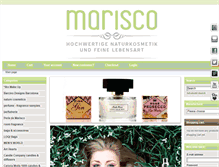 Tablet Screenshot of marisco-naturkosmetik.de